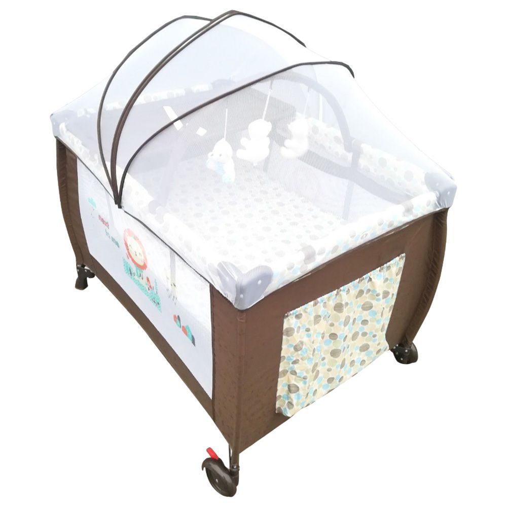 بيبي لوف - مركز اللعب والأنشطة+ناموسية 27-930C - بني