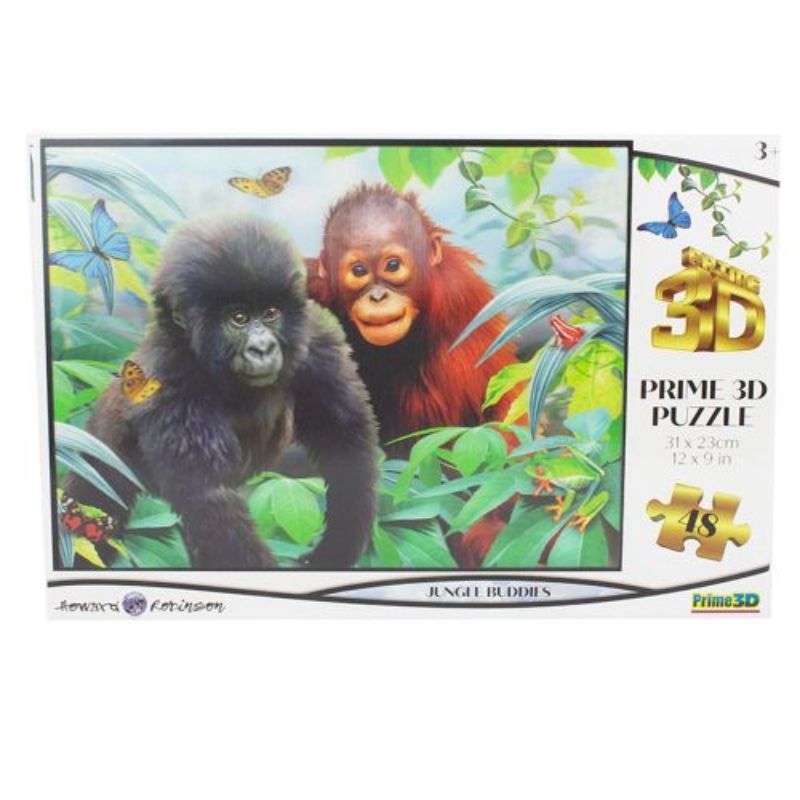 Prime3D - Jungle Buddies 3D Puzzle - 48Pcs