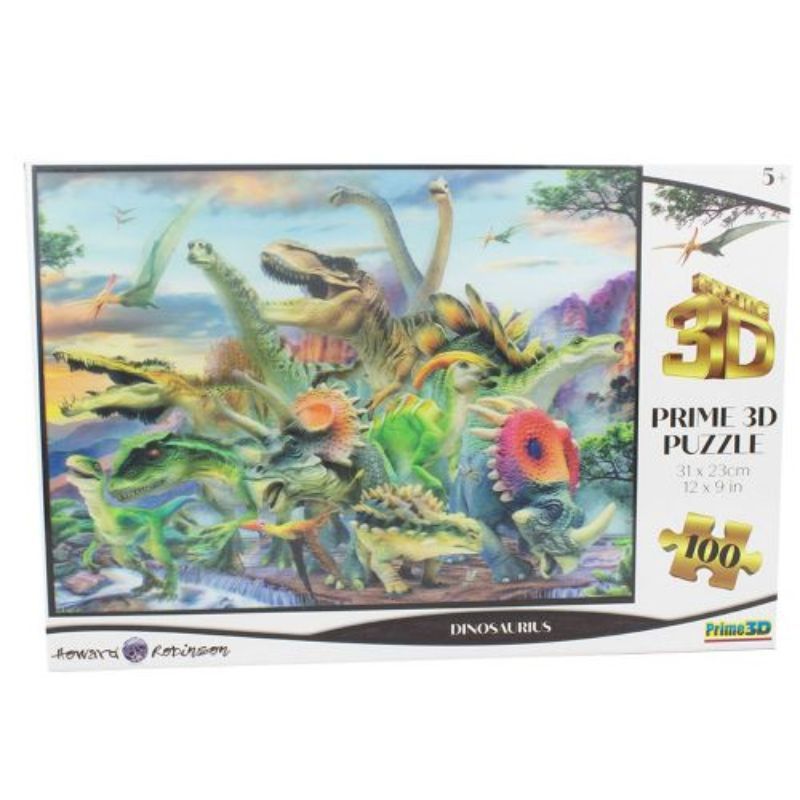 Prime3D - Dinosaurs 3D Puzzle - 100Pcs