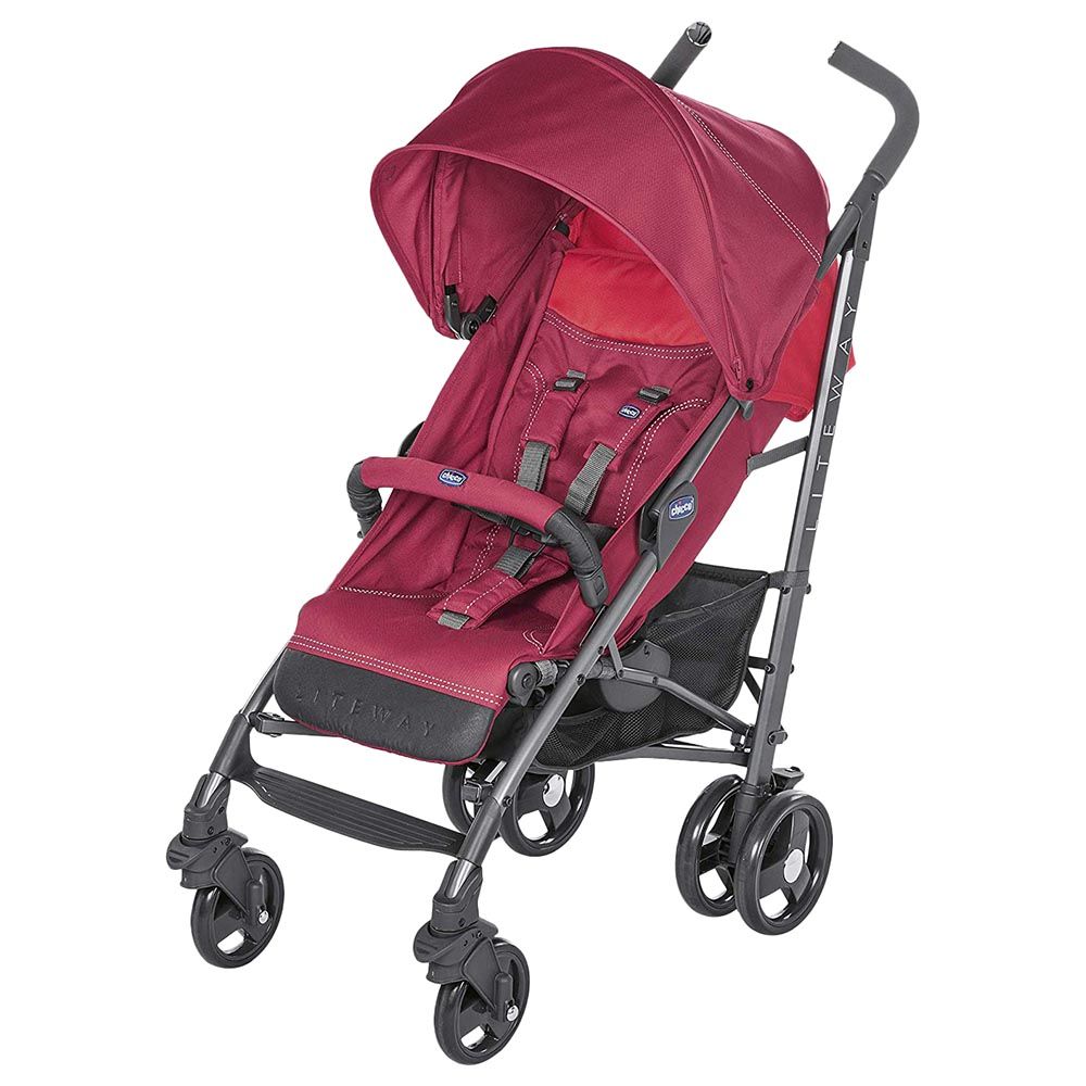 Chicco - Lite Way 3 Basic with Bumper Bar - Red Berry