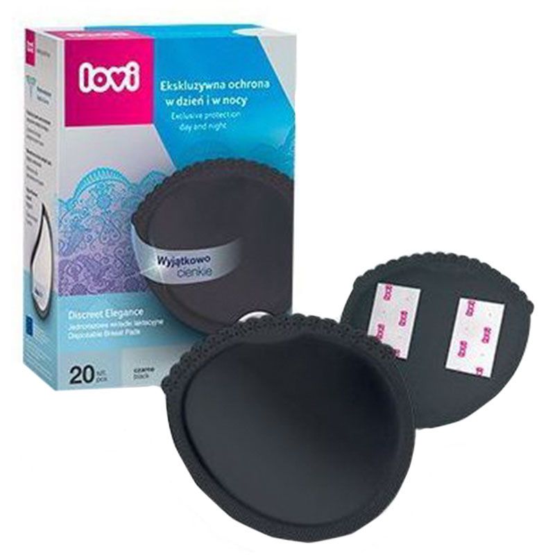 Lovi - Disposable Breast Pads 20pcs - Black Day & Night