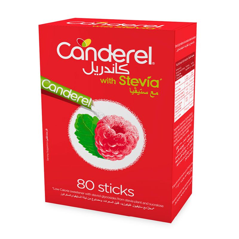 Canderel - Stevia Sweetener Sticks - Pack of 80