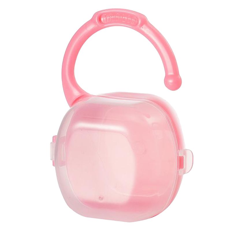 Farlin - Tick Tock Pacifier Storage Box - Pink