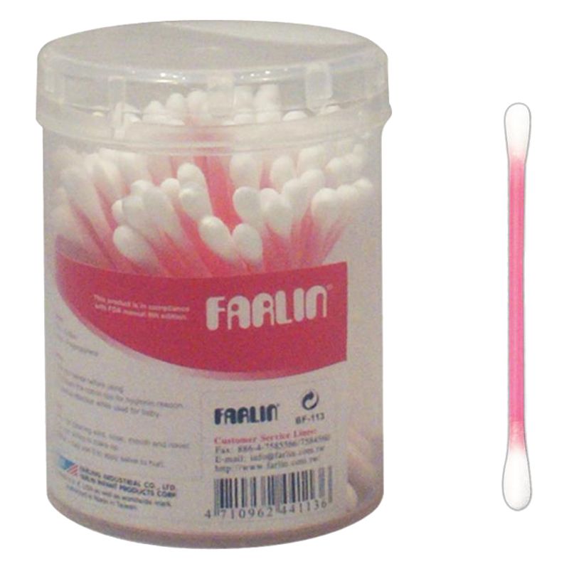 Farlin - Cotton Buds Pack of 100 - Pink