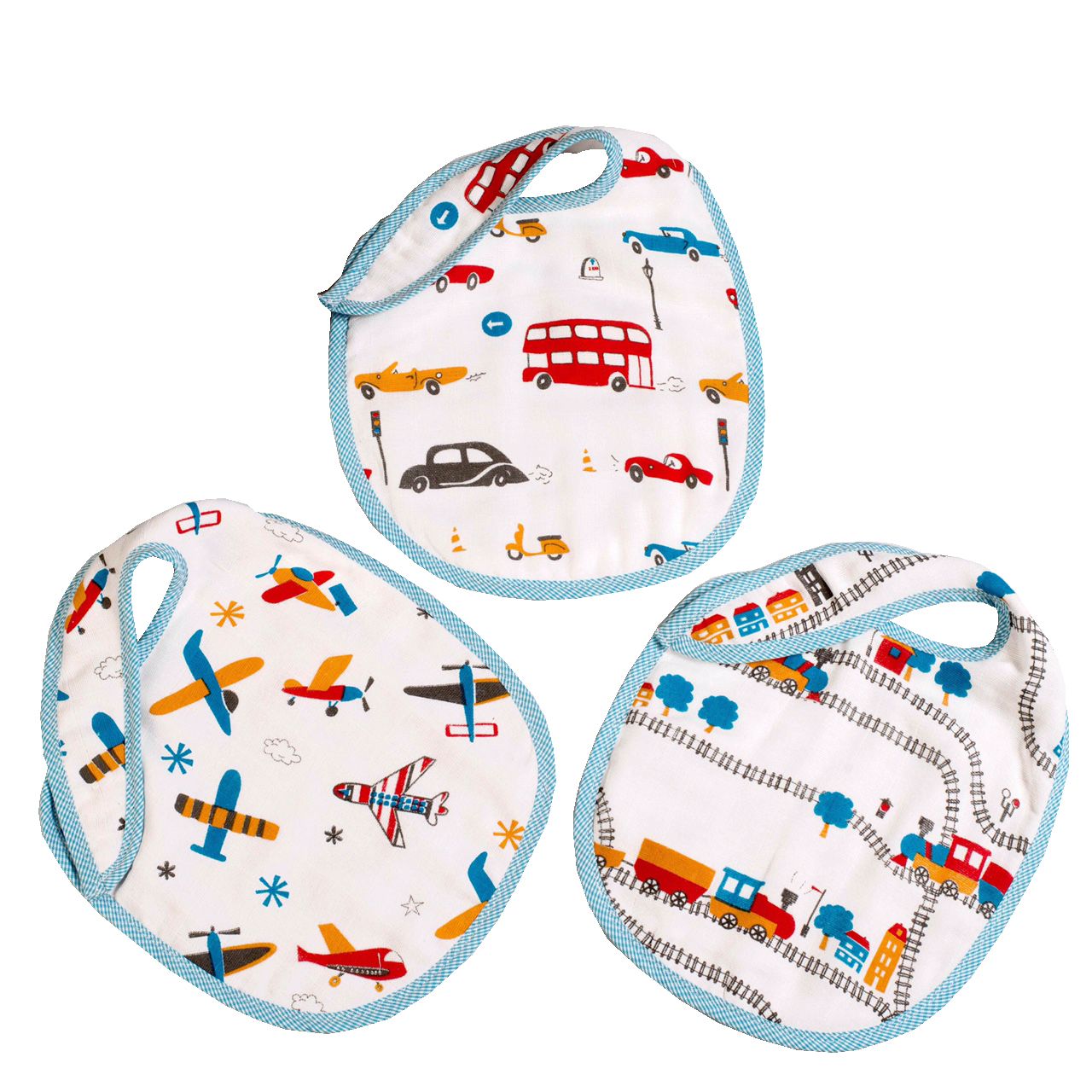 Little West Street - Baby Off We Go Bib Set