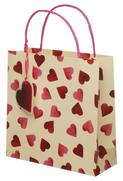 Emma Bridgewater - Cream Hearts Medium Gift Bag