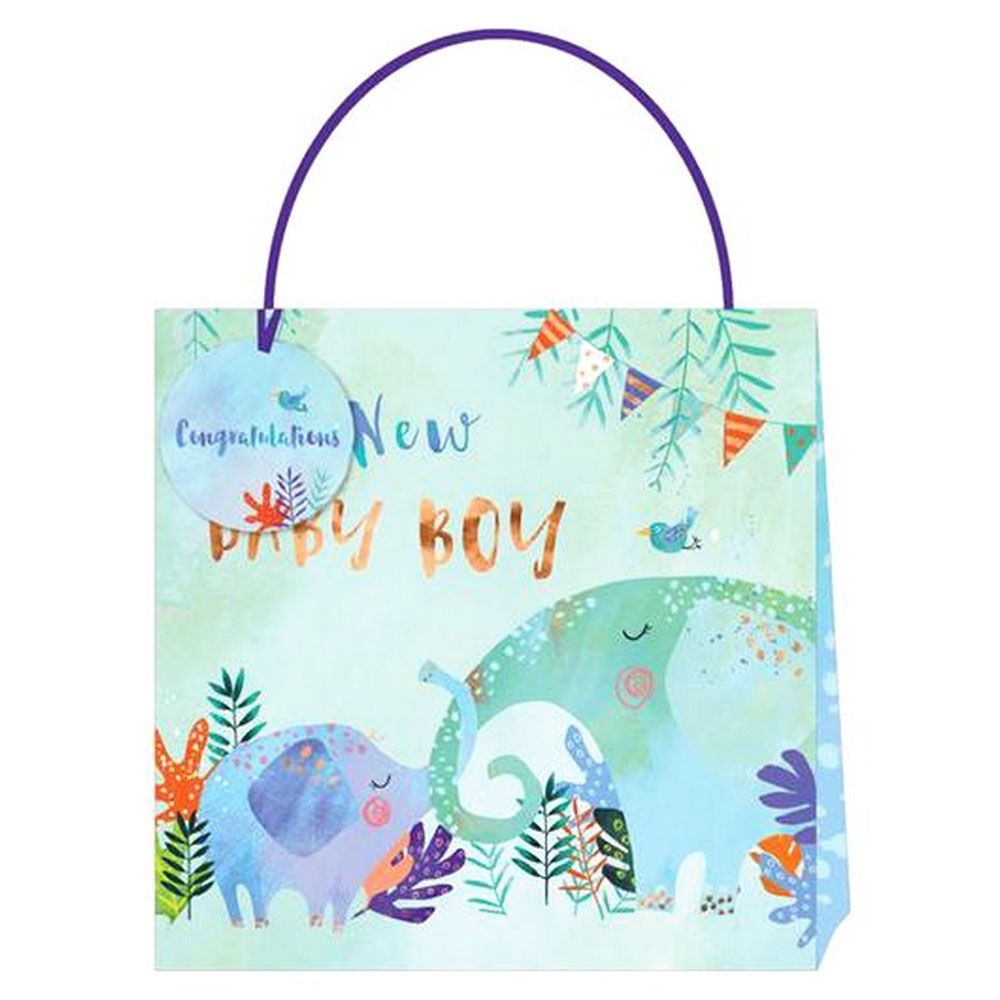 Jack & Lily - Baby Boy Elephant Large Bag