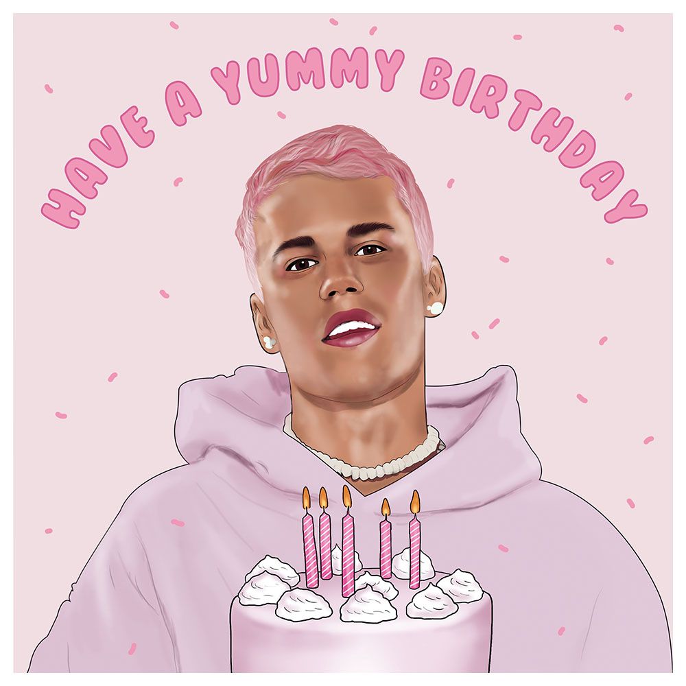 Central 23 - Justin Bieber Yummy Birthday Fun Birthday Card
