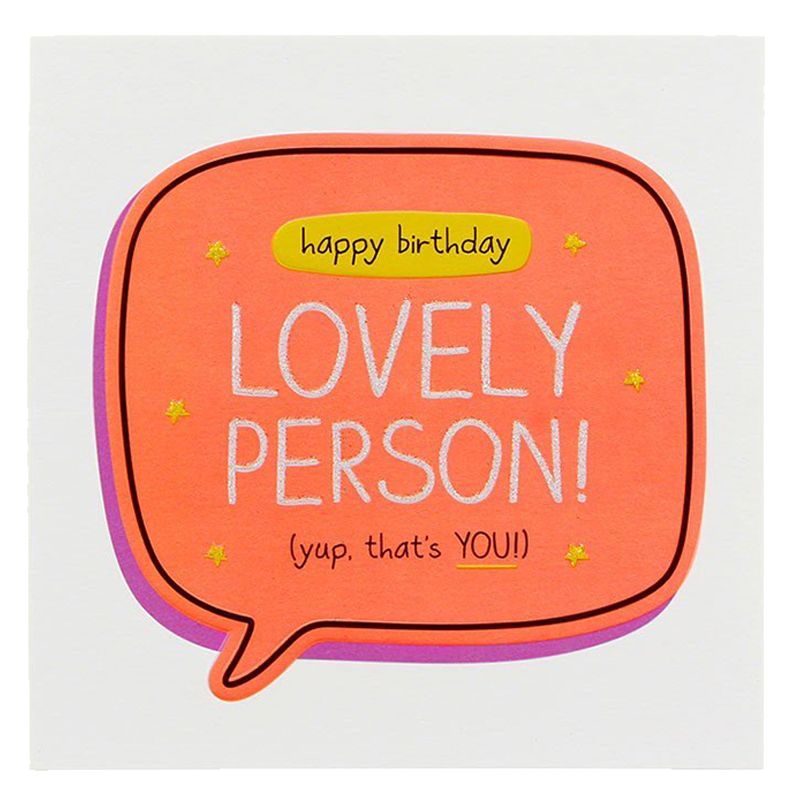 Happy Jackson - Lovely Person Birthday Card