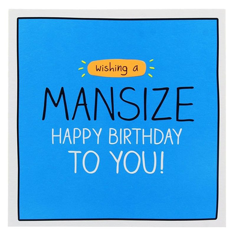 Happy Jackson - Mansize Birthday Card