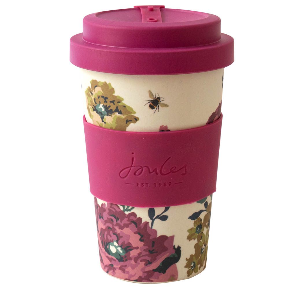 Joules - Eco Bamboo Floral Design 400Ml Travel Cup