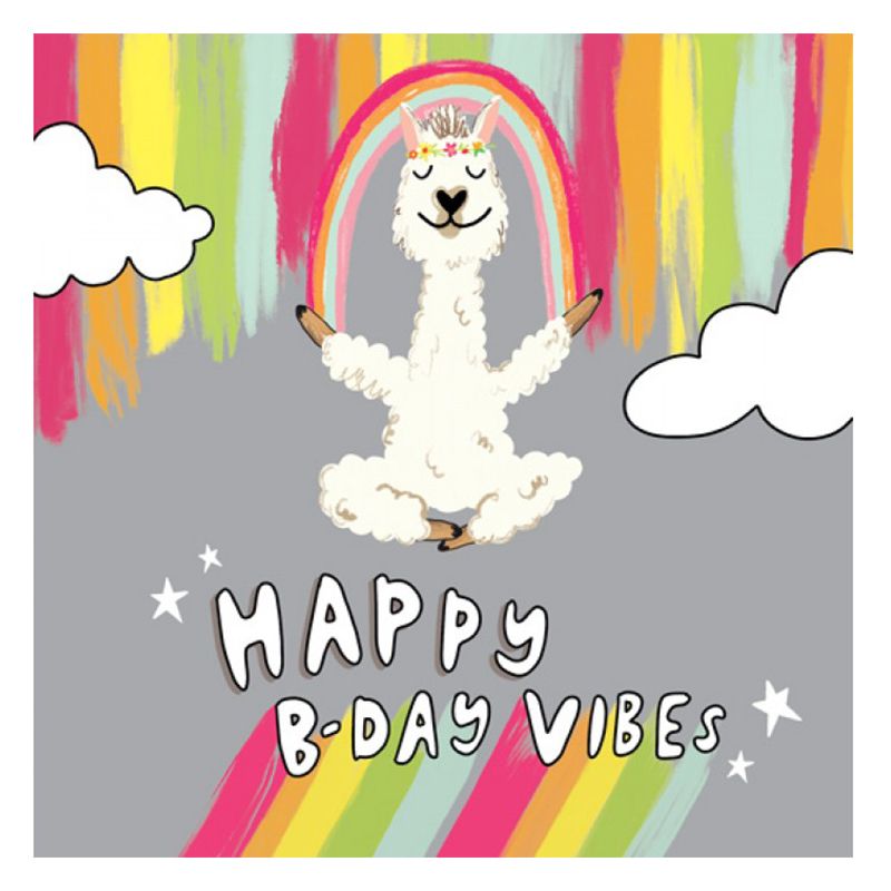 The Happy News - Llama Happy B-Day Vibes Card