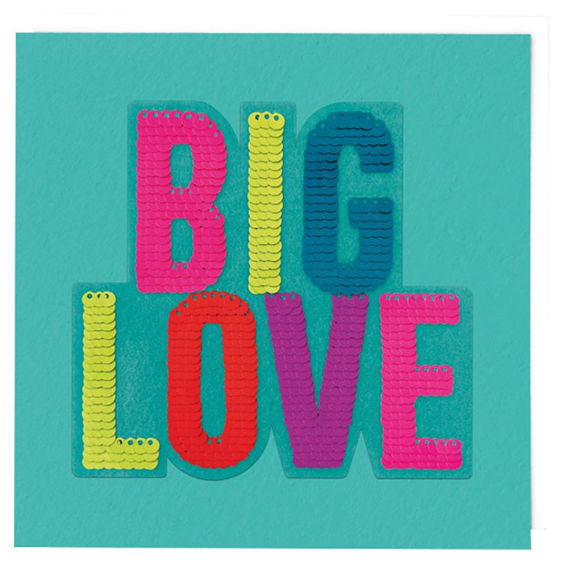 Redback Cards - Sequin Love Valentine's Card