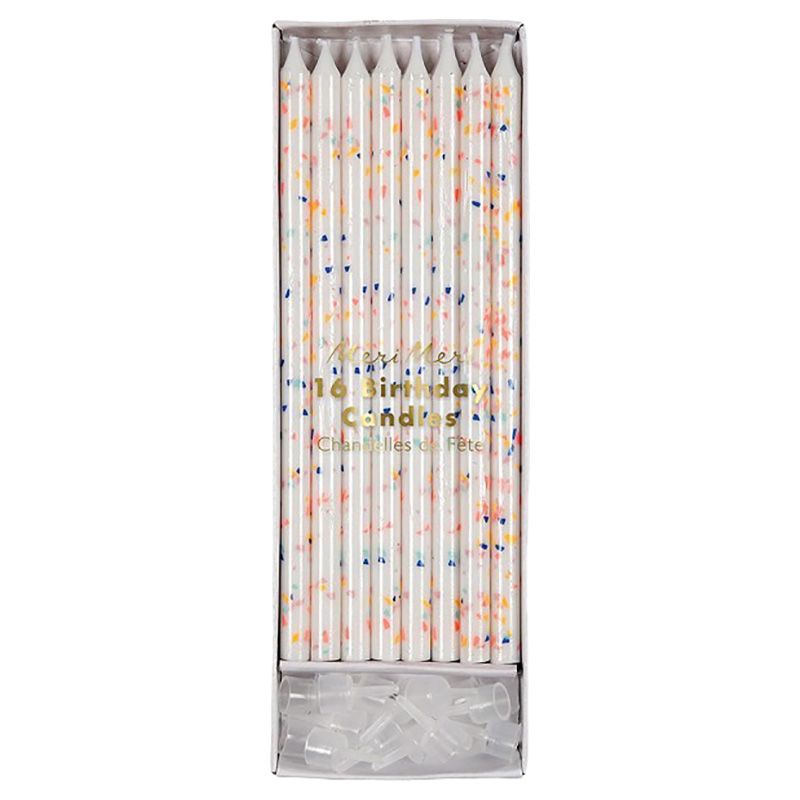 Meri Meri - Multicolor Flecks Candles 24pcs