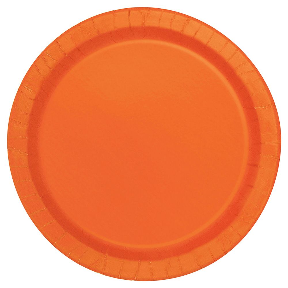 Unique - Pumpkin Orange Round Plate