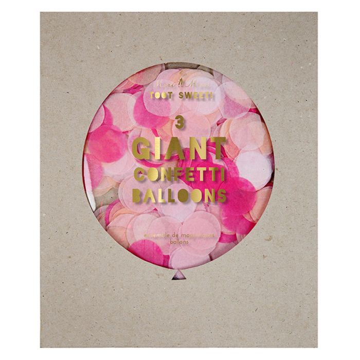 Meri Meri - Pink Giant Confetti Balloon Kit