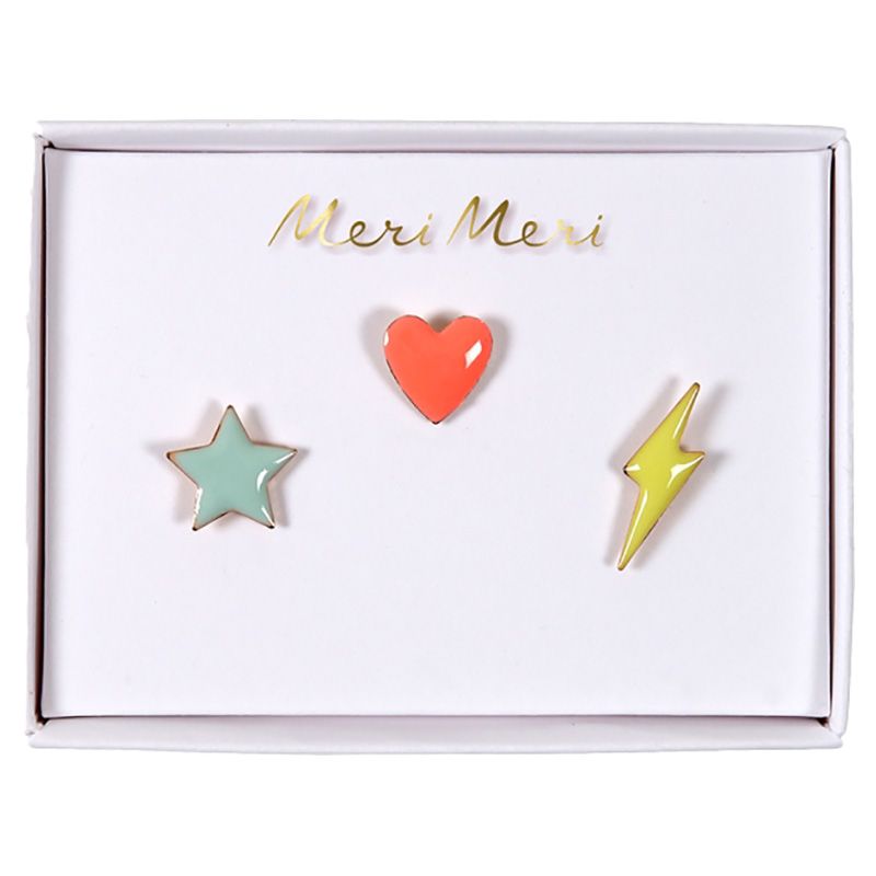 ميري ميري دبابيس زينة نجمة وقلب وبرق