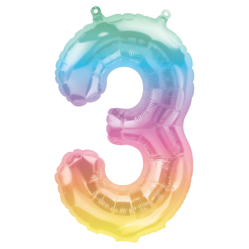 North Star Brands - 16" Ombre Number 3 Balloon