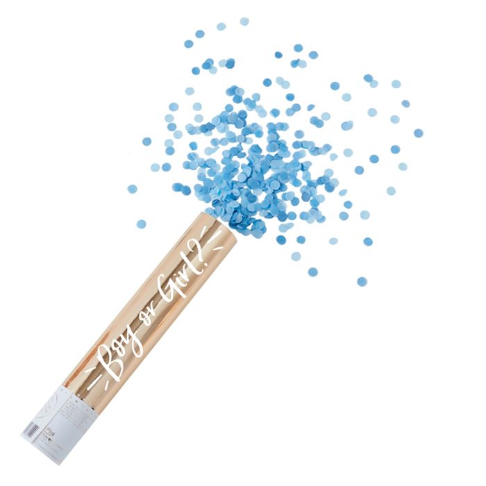 Ginger Ray - Blue Gender Reveal Cannon Shooter