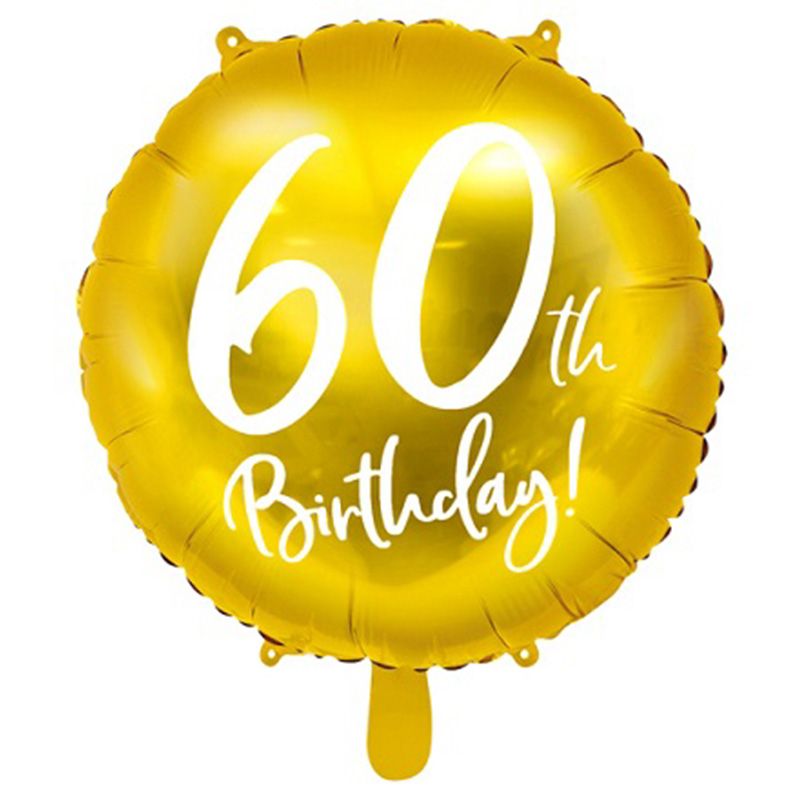 Party Deco - 60th Birthday Foil Balloons