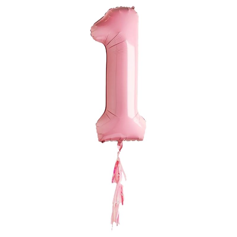 Club Green - Pastel Pink 1st Birthday Balloon - 40"