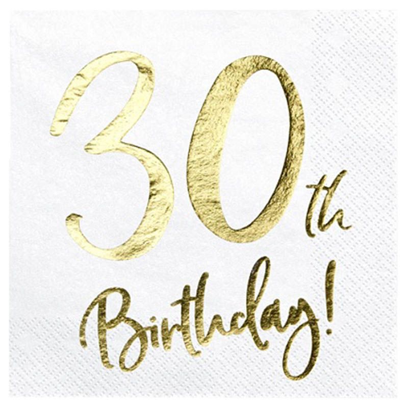 بارتي ديكو - مناديل 30th Birthday - عدد 20