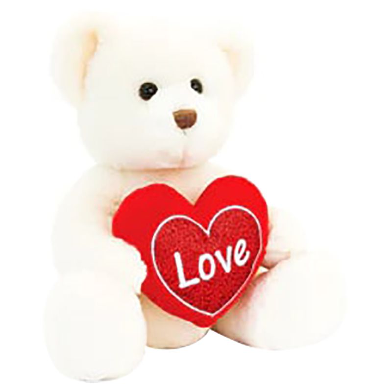 Keel Toys - Chester Bear w/ Heart - 30cm - Cream