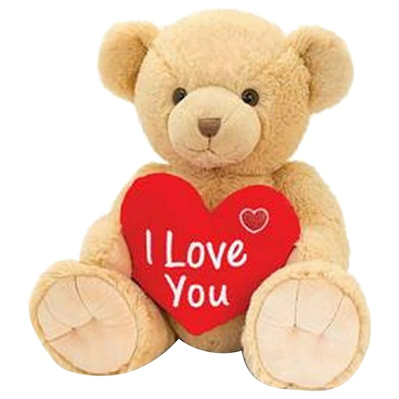 Keel Toys - Snuggles Bear With Heart - 25cm - Brown