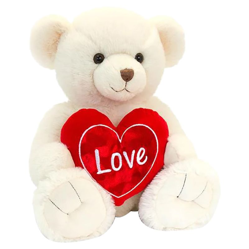 Keel Toys - Snuggles Bear w/ Heart - 30cm - Brown