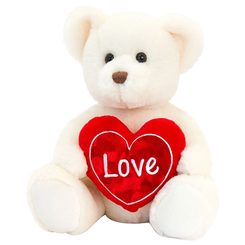 Keel Toys - 25Cm Cream Chester Bear With Heart