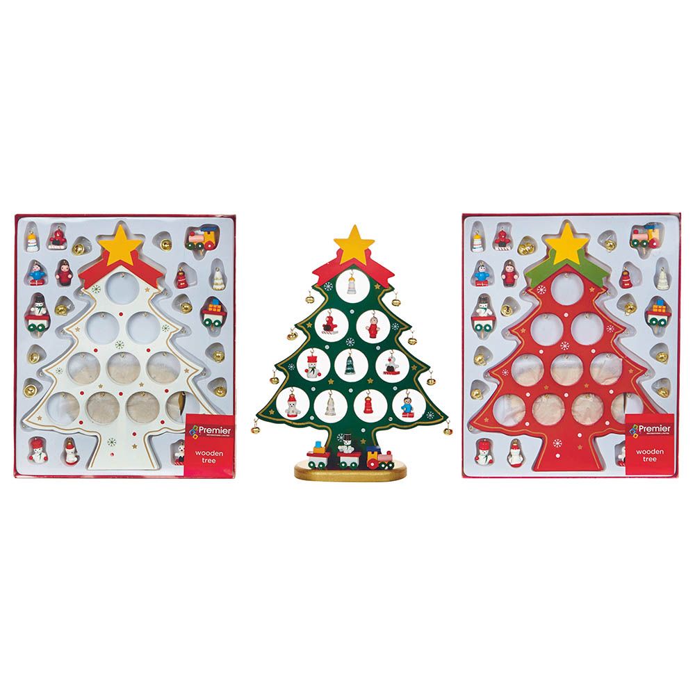 شجرة خشبية مع 10 تعليقات من ماركة بارتي زون