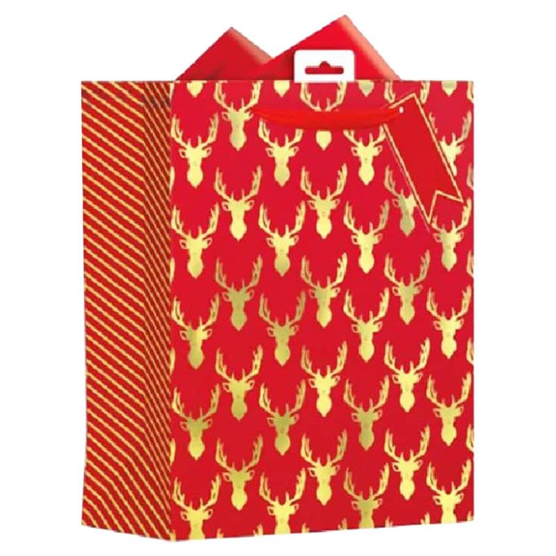 جيفت ميكر - كيس هدايا - ظبي ذهبي - كبير