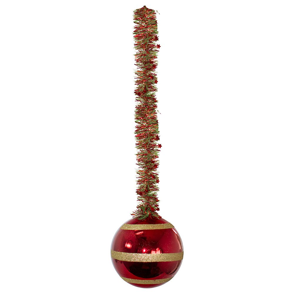 Christmas Magic - Christmas Red Ball With Garland - 100 cm