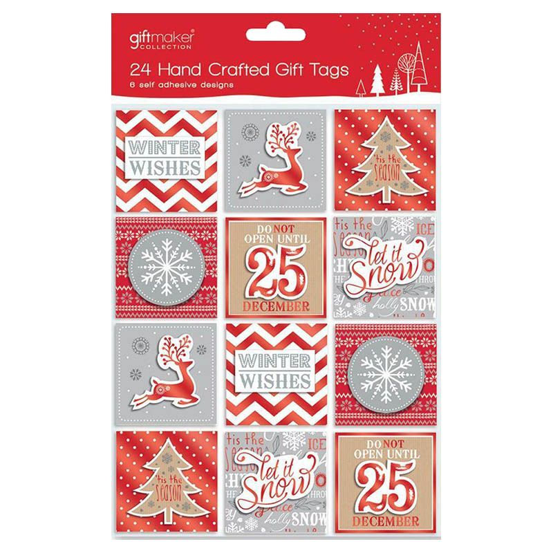 Giftmaker - 24pcs Contemporary Hand Crafted Tags