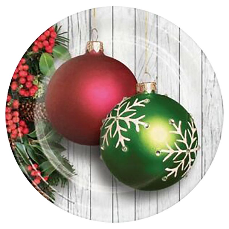 أطباق كريسماس مزينة للعشاء عدد 8 من ماركة بارتي زون