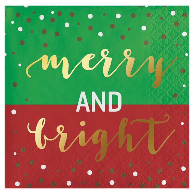 Creative Converting - Party Merry & Bright Napkins - 16pcs