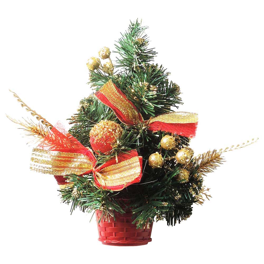 شجرة كريسماس لون ذهبي وأحمر من ماركة بارتي زون