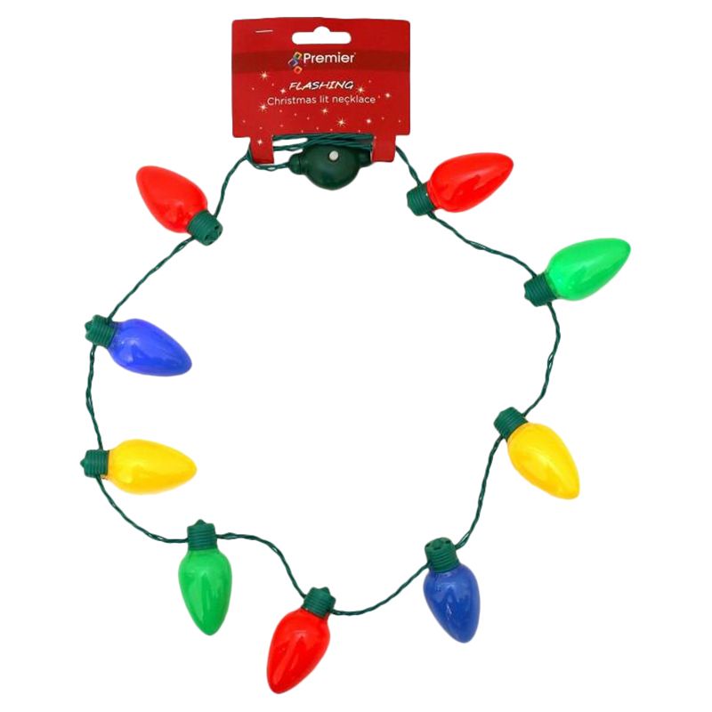 Premier - Christmas Lit Necklace with Large Bulbs