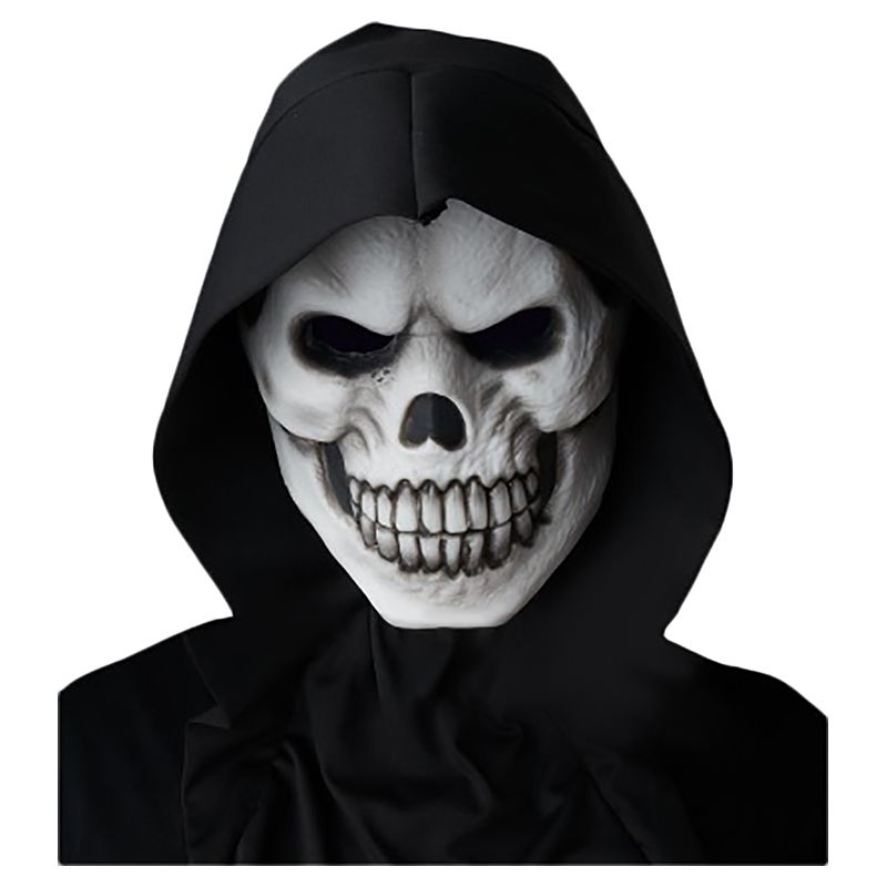 California Costumes - Skull Light Up Mask w/ Attached Hood