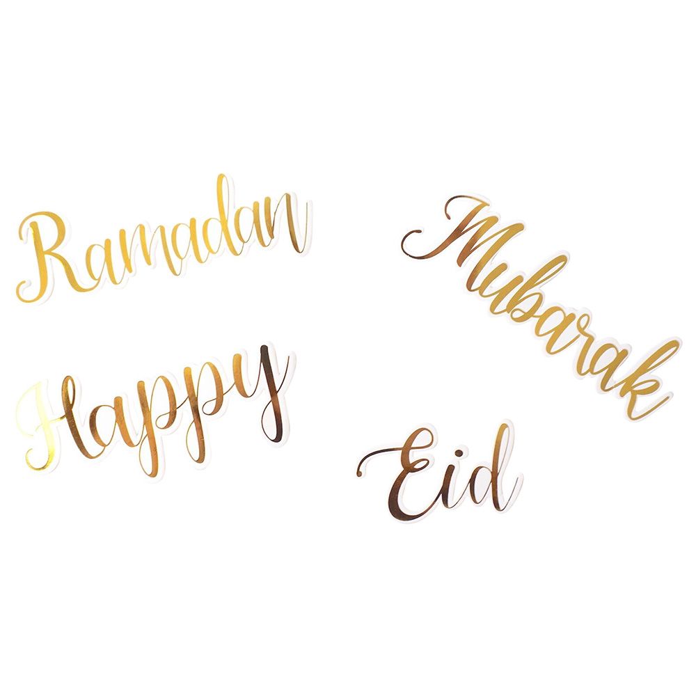 قصاصات زينة Eid/Ramadan/Happy/Mubarak 4 إنش من عيد كرييشنز، 20 قطعة