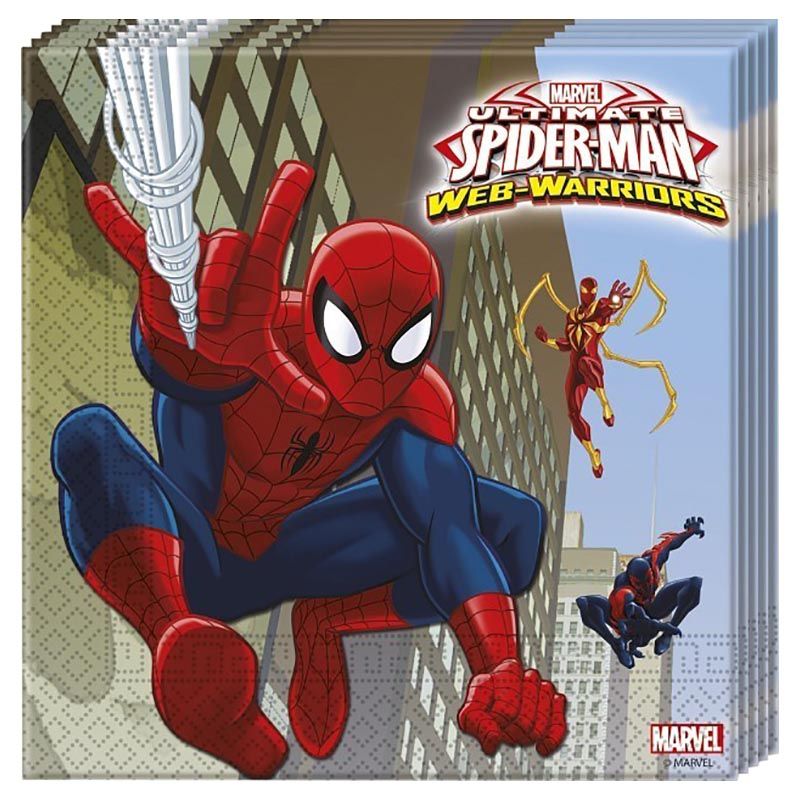 Procos - Ultimate Spiderman Web Warrior Paper Napkins 20pcs