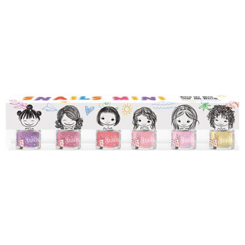 مجموعة من 6 عبوات طلاء أظافر صغيرة من سنيلز