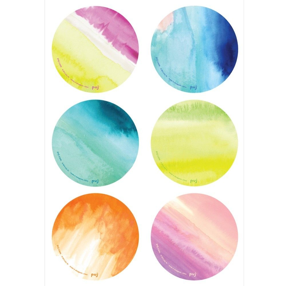 PUJ - Bath Treads - Water Colour - 6pcs