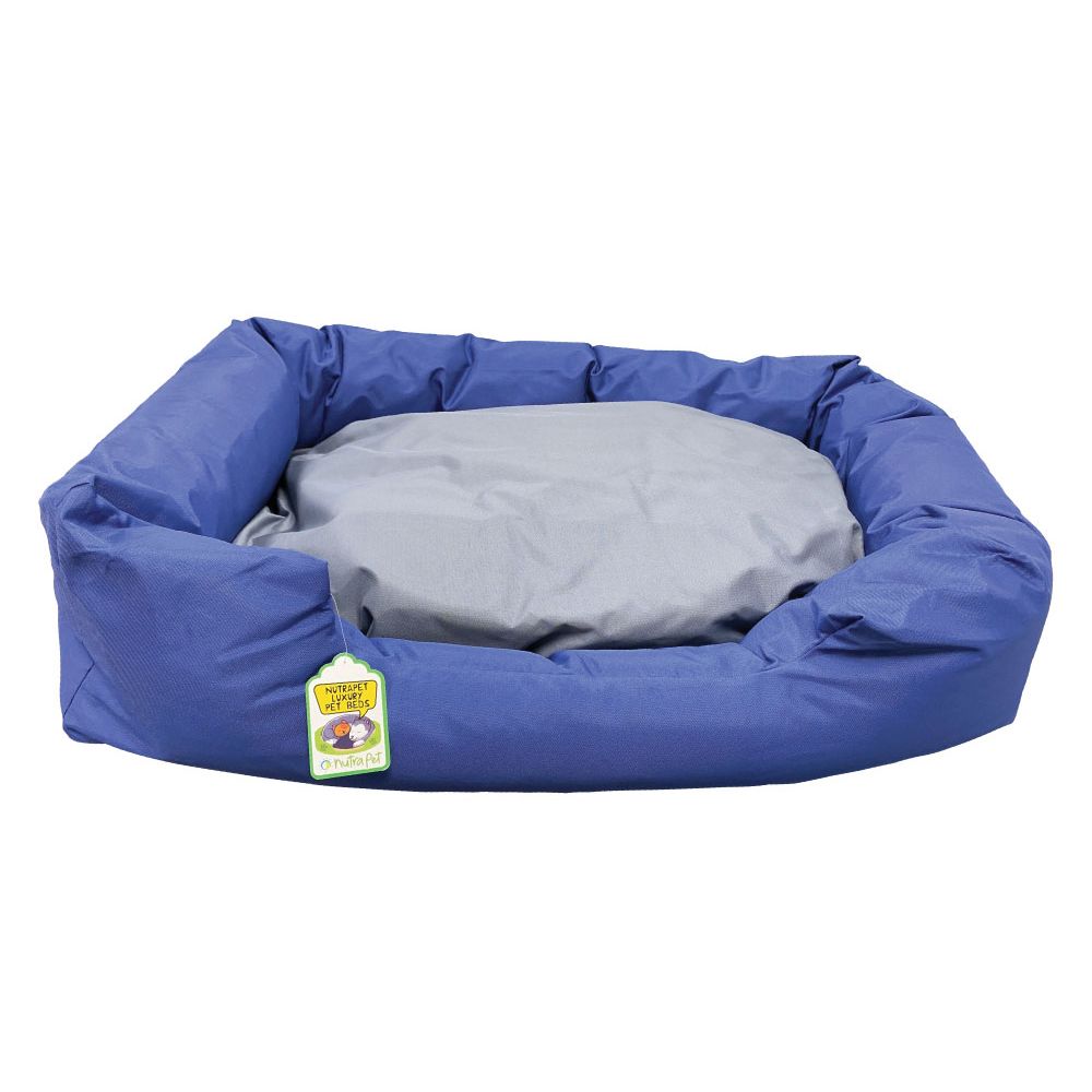 NutraPet - Large Lounger Bed - Navy & Grey