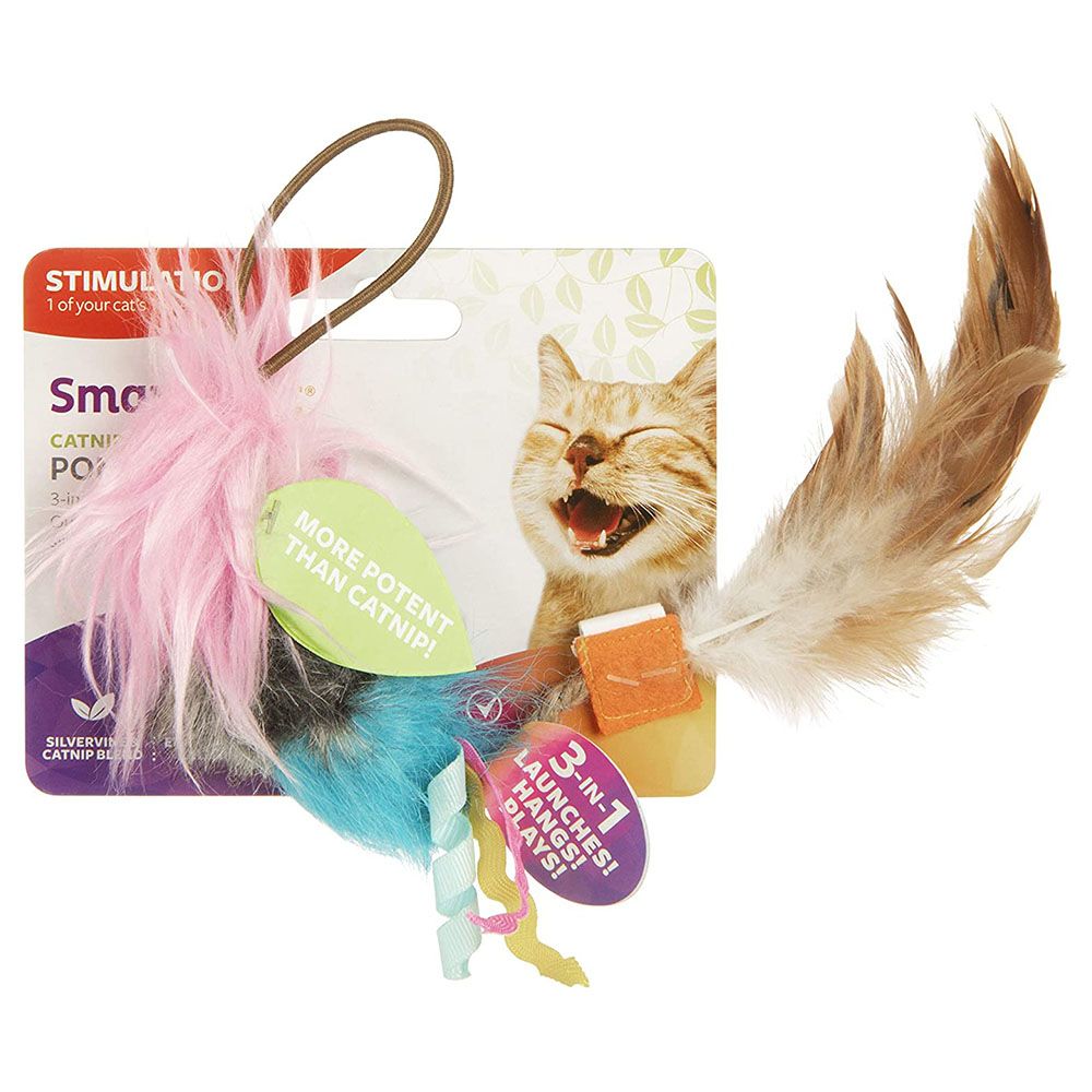 SmartyKat - Happy Nip Pom Pom Player Door Dangler Cat Toy