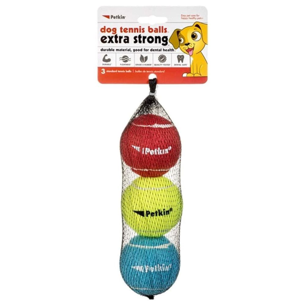 بيتكين - كرات تنس للكلاب - قوية - عدد 3