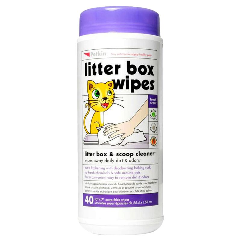 Petkin - Litter Box Wipes 40pcs