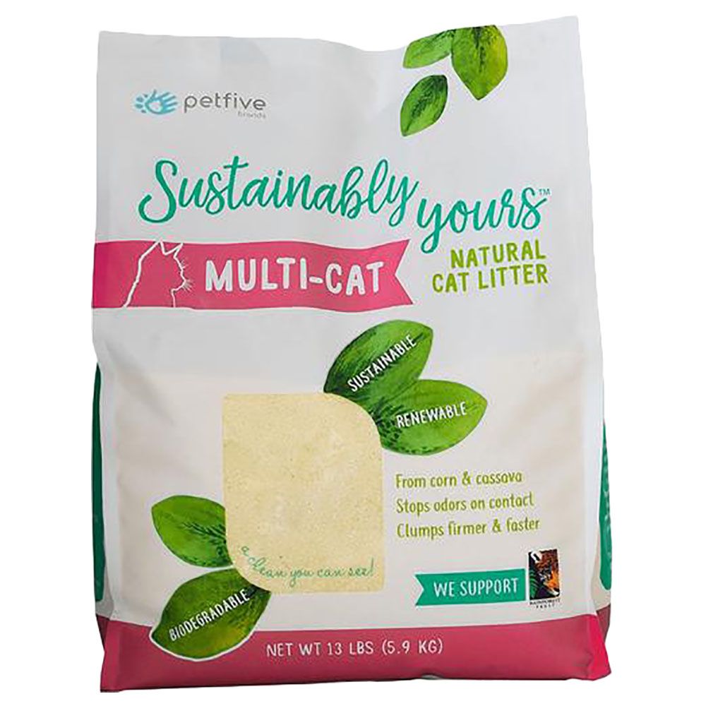 Sustainably Yours - Natural Cat Litter - 13lb/6Kg