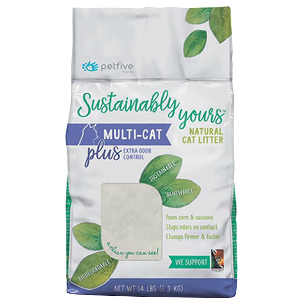 Sustainably Yours - Natural Cat Litter Plus - 13lb/6Kg