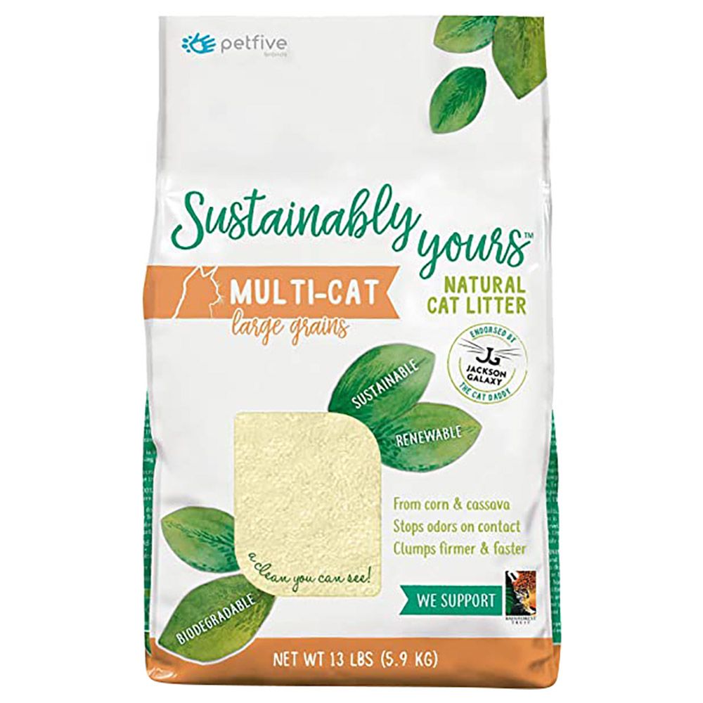 Sustainably Yours - Natural Cat Litter Large Grains 6Kg
